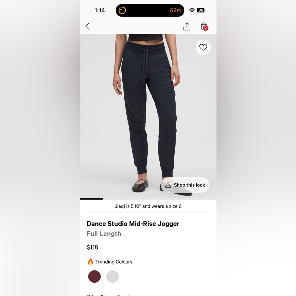 Dance Studio Mid-Rise Jogger Pants - navy